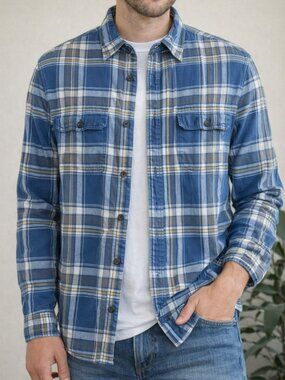 Aéropostale 100% Cotton Plaid Button-Up Shirt | Size Small